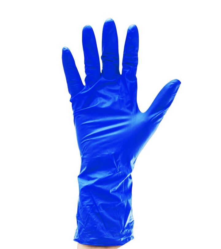 Disposable Nitrile Rubber Glove PRO LONG CUFF Blue 8,8 Gr